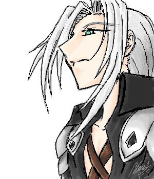 Sephiroth Oekaki by WynaHIros