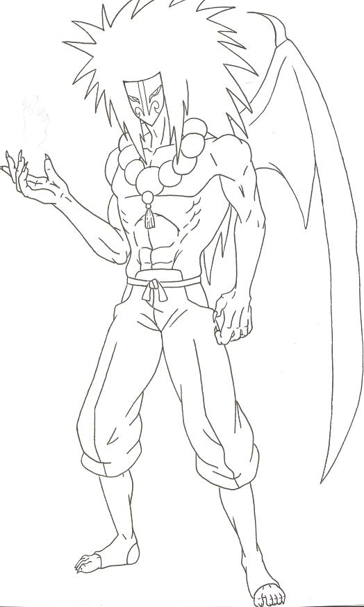The Masked Devil "lineart" by wagz20