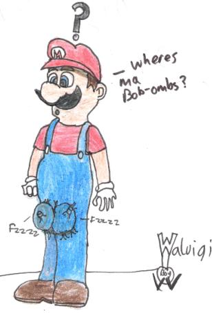 Can u help mario find his bob-ombs? by waluigiboy