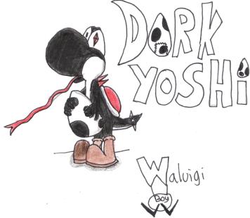 Dark Yoshi by waluigiboy