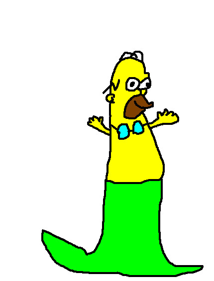 Mermaid Homer by waluigiguy22
