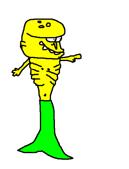Mermaid Mr. Burns by waluigiguy22