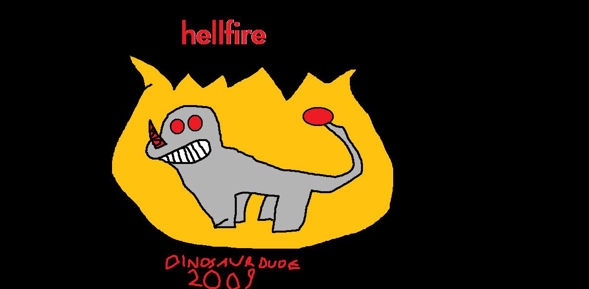 hellfire (enemy from Dinosaur Dude) by waluigiguy22