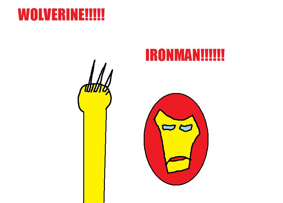 Wolverine and Iron Man by waluigiguy22