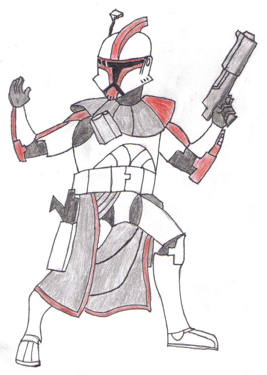 ARC Trooper Captian from the Clone Wars cartoon by wampa_ems