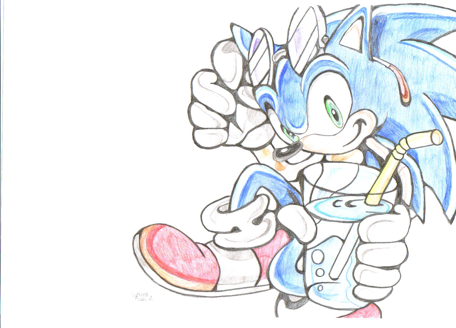 Relaxing Sonic by weirdfish2