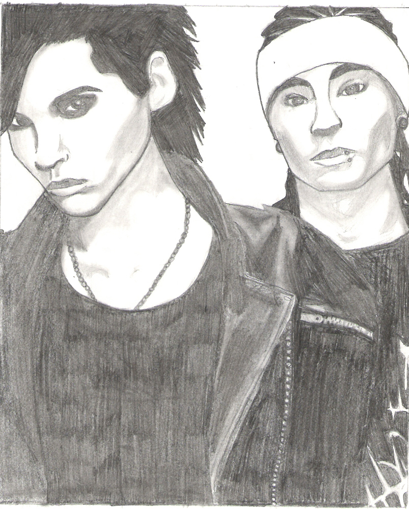 Bill and Tom kaulitz by werewolves_of_darkness_and_lig