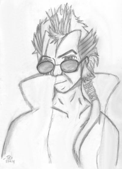 Sketched Out Auron by whitechocolate91