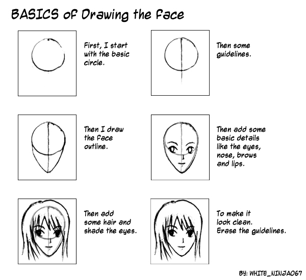 basic face tutorial by whiteninja