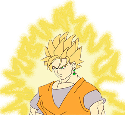 my first goku drawin on flash by wickedsunny1