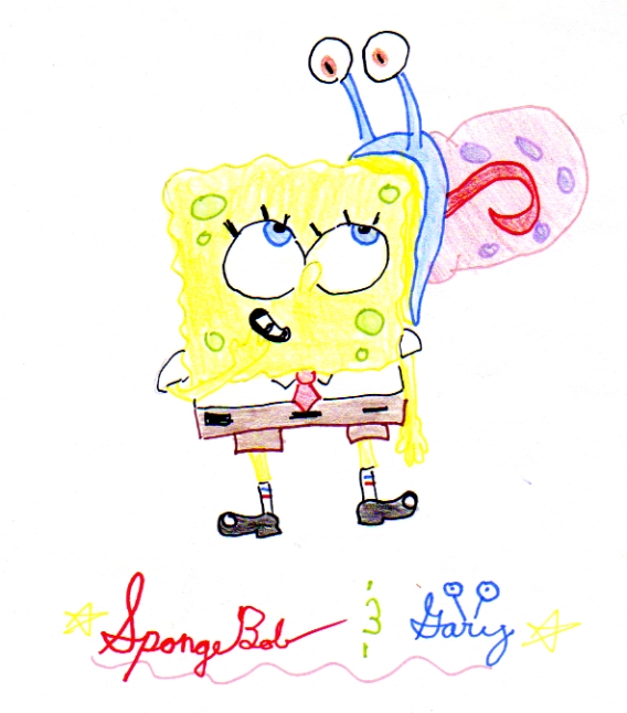Spongebob and Gary! by wild_spirit