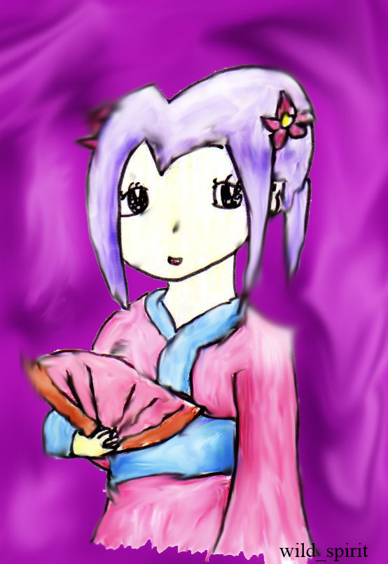 Kimono Girl- ~*~Edit by wild_spirit