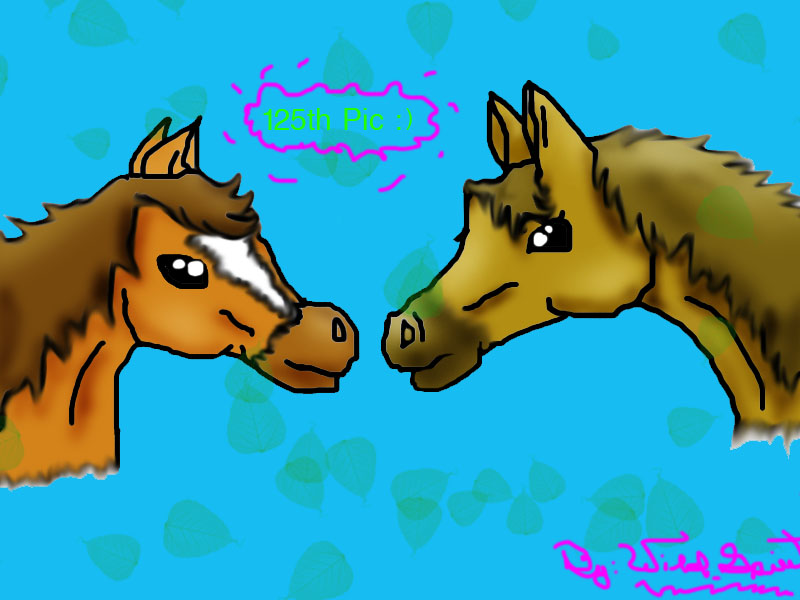 Cartoony Horses by wild_spirit