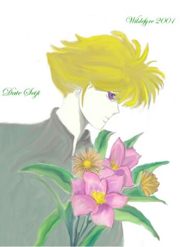 Seiji and His Flowers by wildefyre