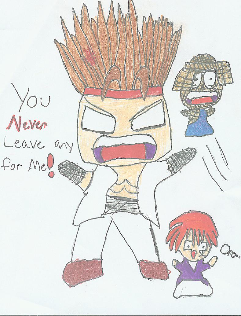 Sanosuke is ANGRY!!!!! by williamperez
