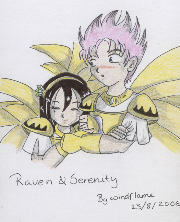 Serenity and Ravin by windflame