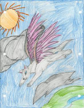 Dawn flying by winged_wolf_of_the_sky