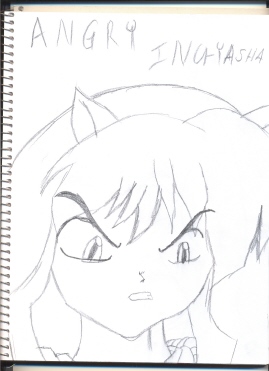 Angry Inuyasha by winged_wolf_of_the_sky