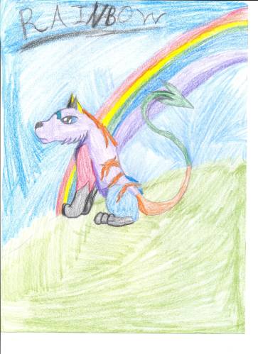 Rainbow, an arrow tail by winged_wolf_of_the_sky