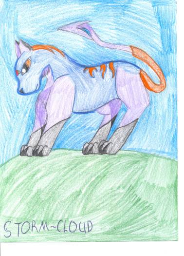 Storm~Cloud, an arrow tail by winged_wolf_of_the_sky
