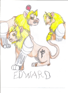 Edo as a lion by winged_wolf_of_the_sky