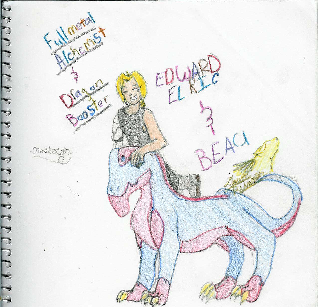 Edward Elric and Beau by winged_wolf_of_the_sky