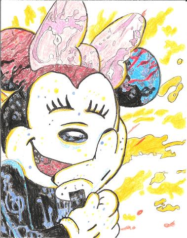 A Paint Spattered Minnie by winxgirl21