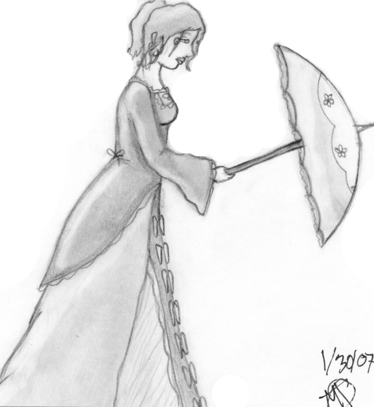 lady with parasol by wish4love