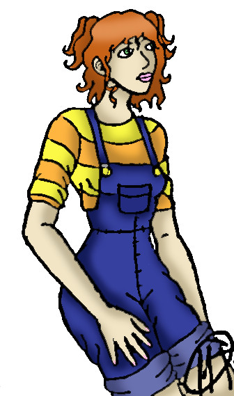 Girl in overalls(color) by wish4love