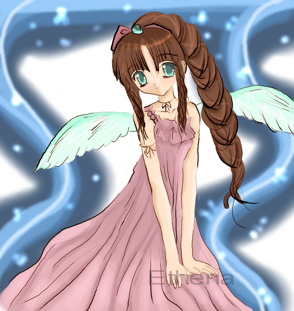 Aerith - The Pink Angel by wittlewabbit