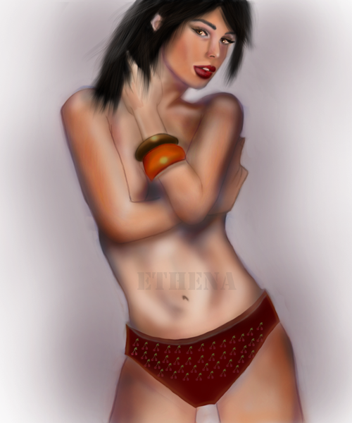 Ashley Williams - PinUp by wittlewabbit
