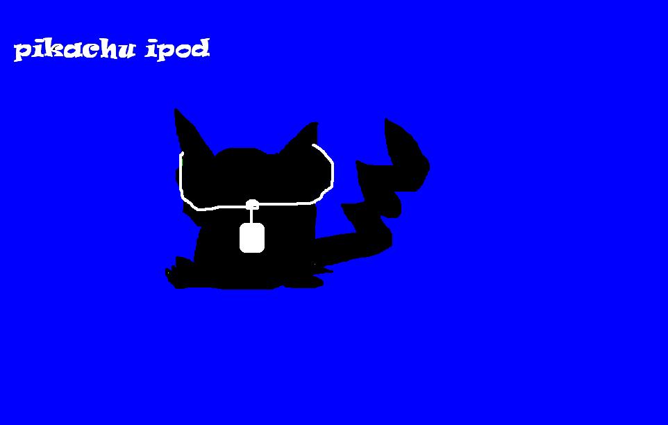 pikachu ipod(art trade with Budseld) by wolf-girl-ghost