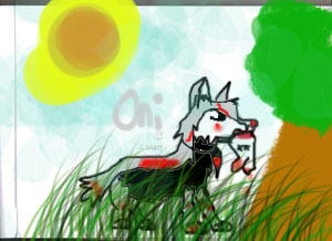 Oni (Wolf's rain OC) by wolf-girl-ghost