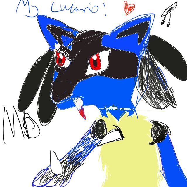 My Lucario! by wolf-girl-ghost