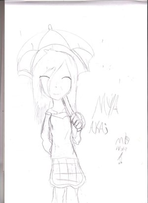 Mya(Sketch) by wolf-girl-ghost