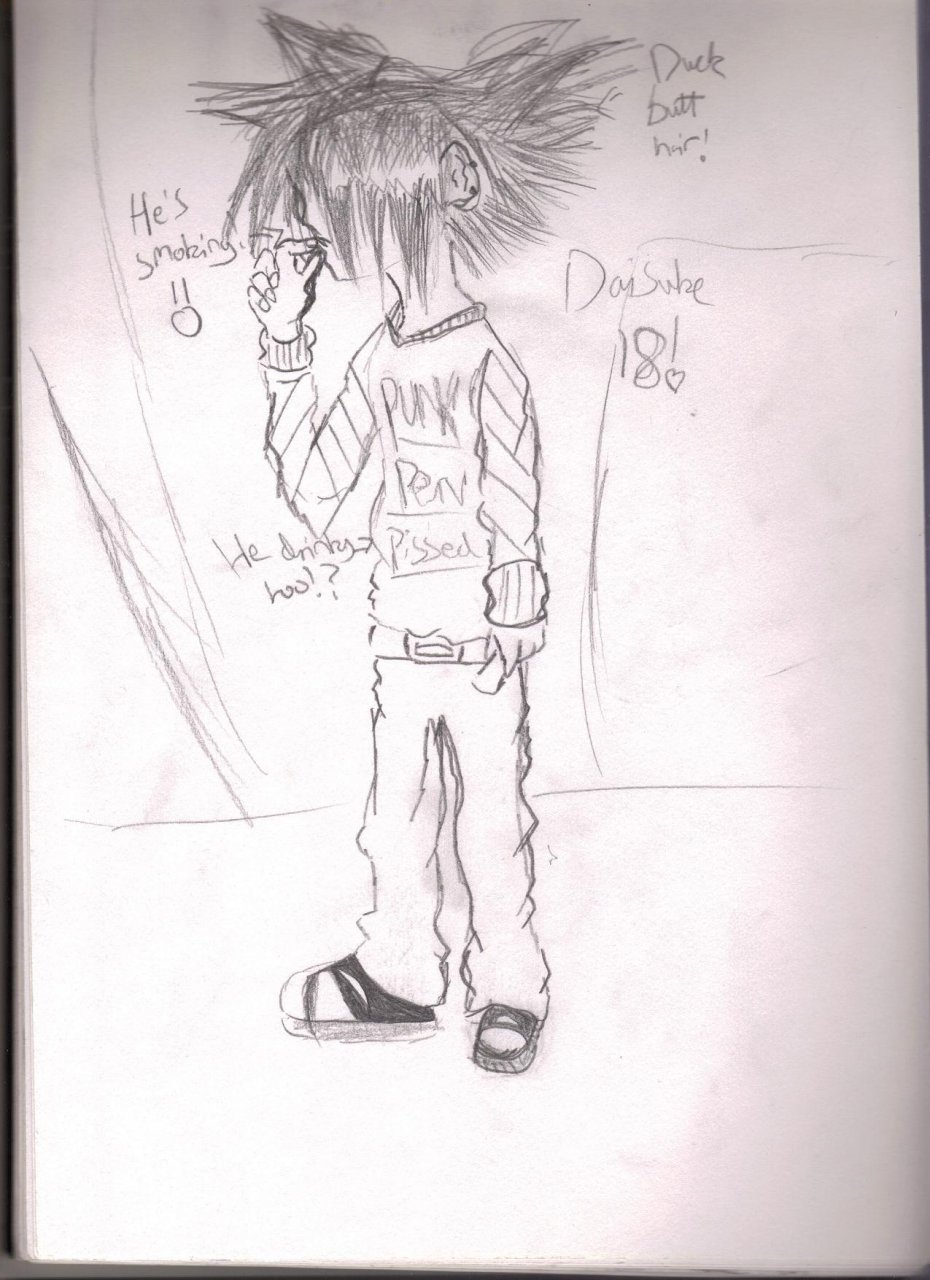 Daisuke 18 (sketch) by wolf-girl-ghost