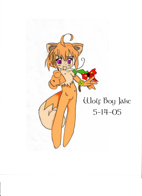 Fox Girl (colored) by wolf_boy_jake