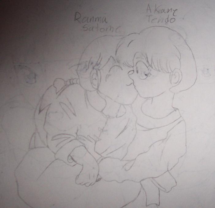 Akane and Ranma by wolfgirl022