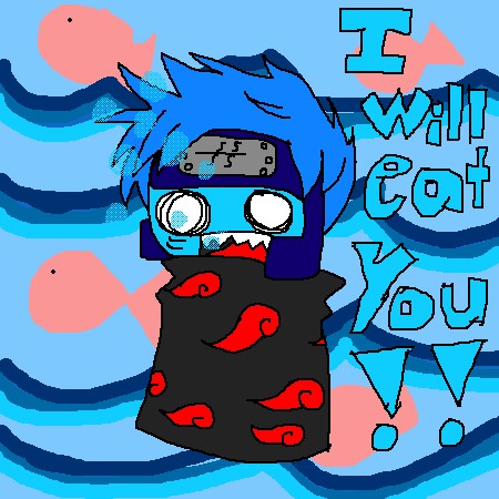 KISAME WILL EAT YEWW!!!! xD by wolfgirl022