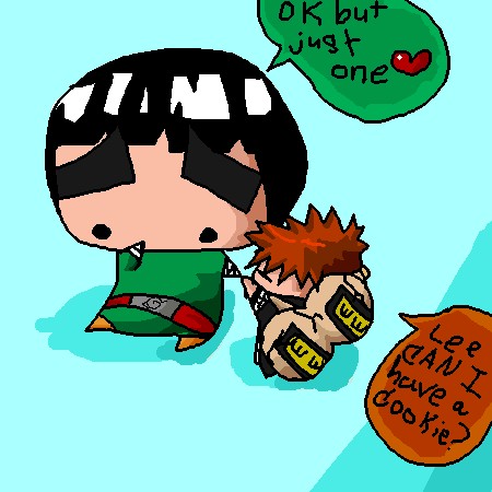 Lee can gaara have a cookie 8D by wolfgirl022
