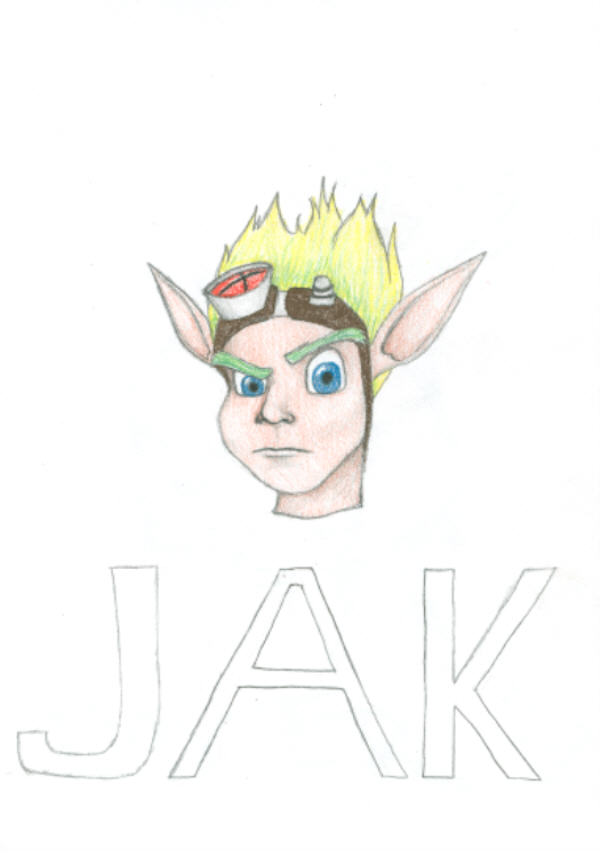 Sandover Jak(colored) by wolflover173