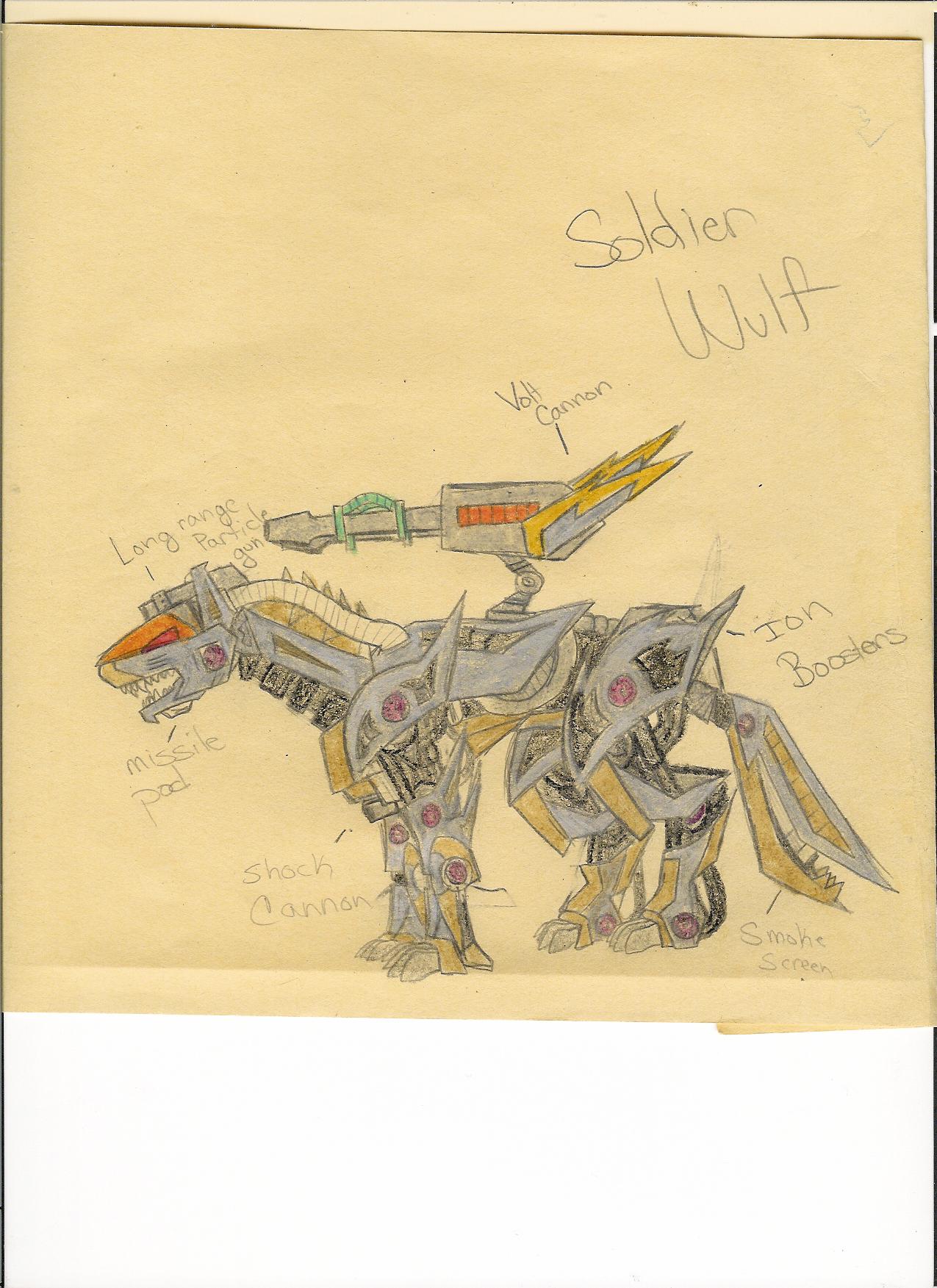One of my own Zoids: Soldier Wolf by wolfs_moon21