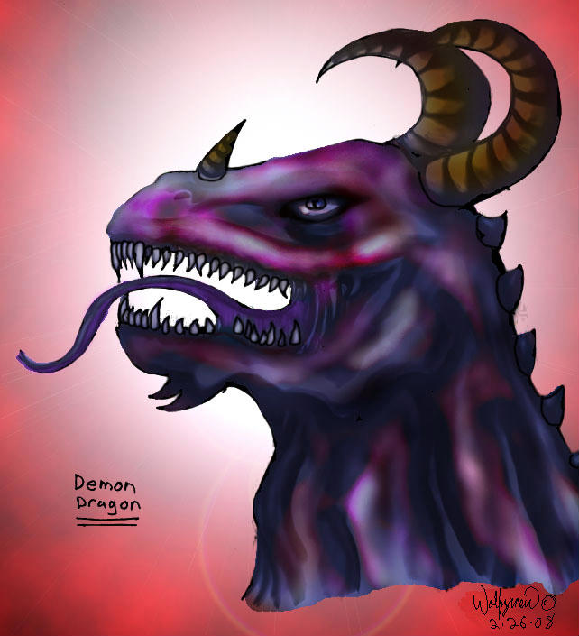 Demon Dragon by wolfymewmew