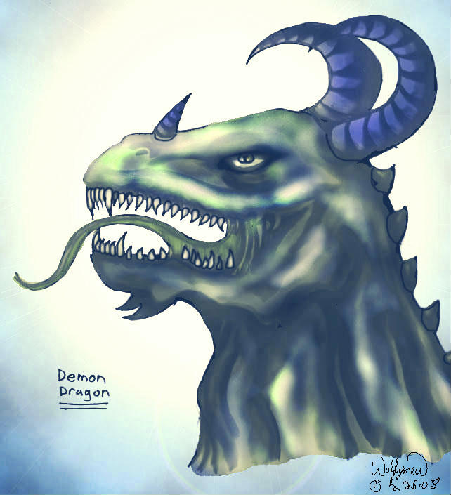 Demon Dragon II by wolfymewmew