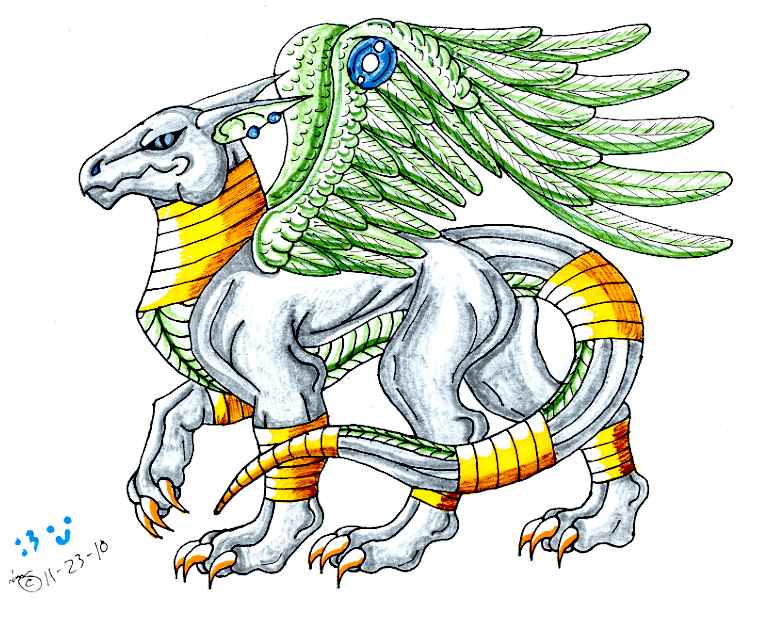Winged Dragon by wolfymewmew