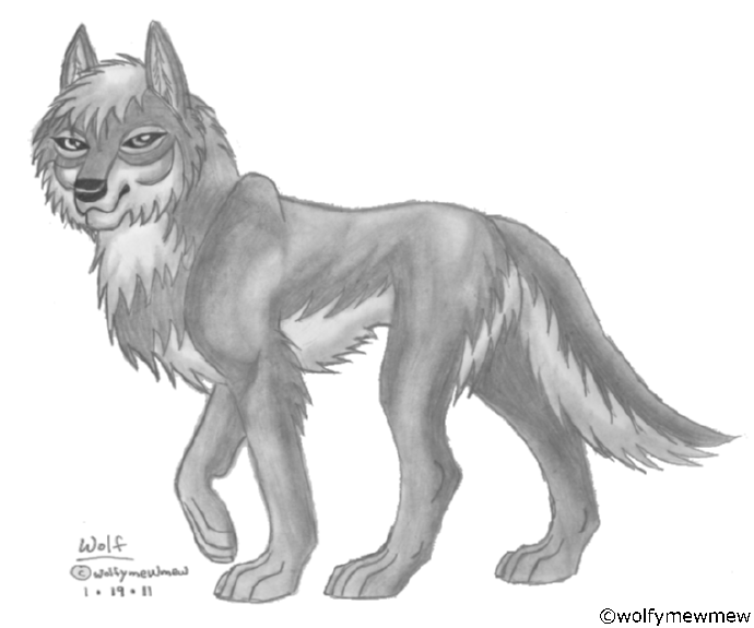 Wolf Sketch by wolfymewmew