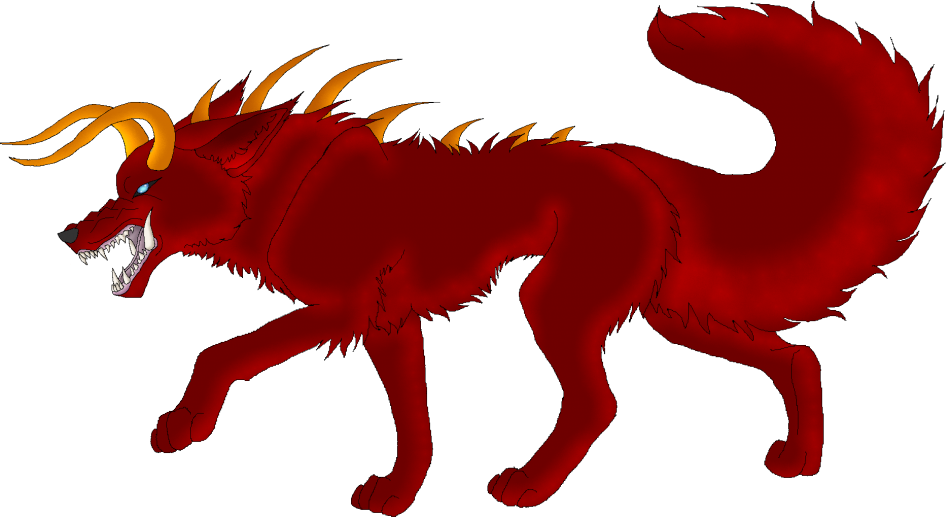 Demon Wolf by wolfymewmew