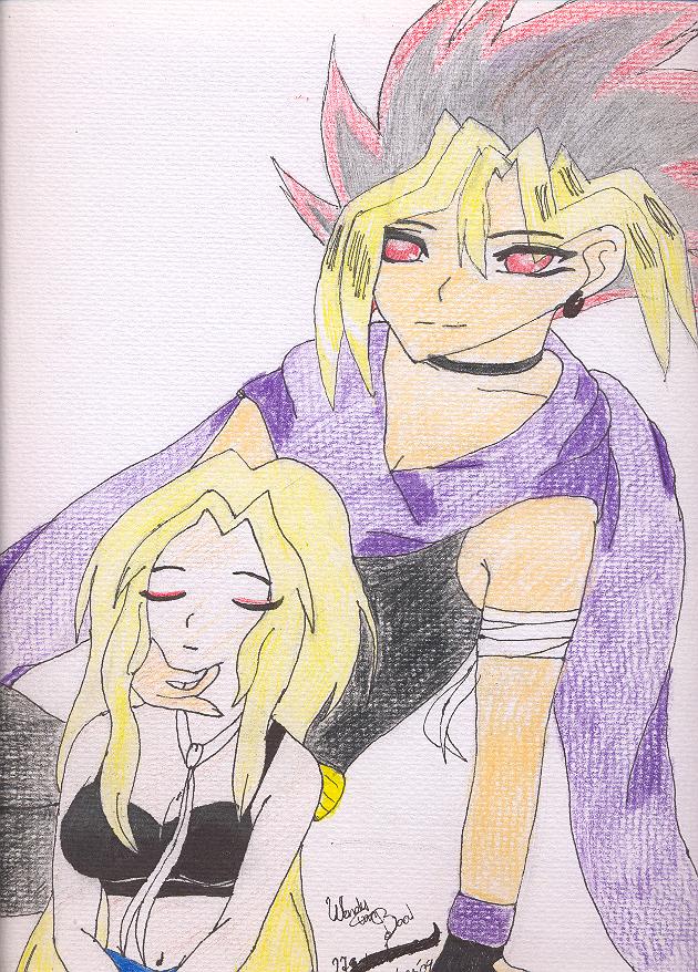yugi with cleo romance by wolves_daughter