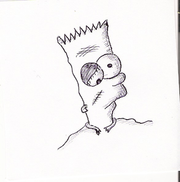 Bart Simpson Stoned and Beaten Up by wolvesman668