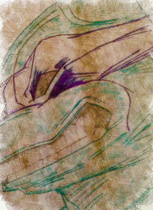 TMNT Donatello comic Colour pencilled sketch by wrightmother